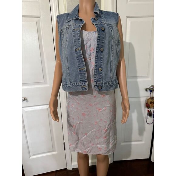 Vintage DKNY Floral Slip Dress Size 6 - Picture 2 of 9